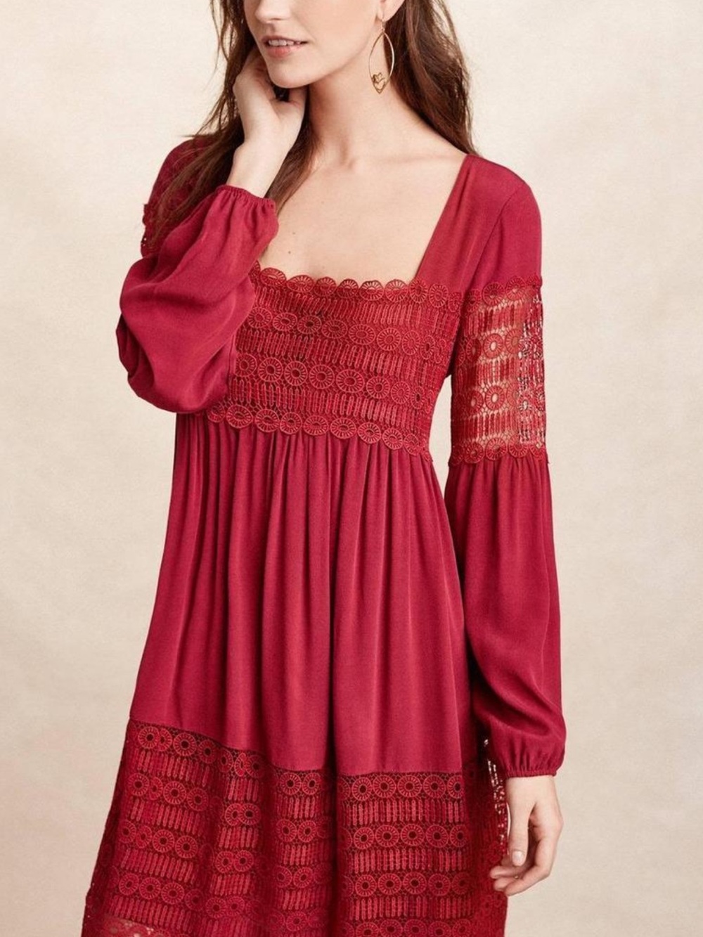 Floreat by Anthropologie Long Sleeve Women's Dress